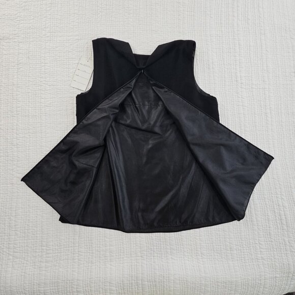 Misty Lane Evening Top Women's Size 12 NWT Teardrop Rhinestones Black Sleeveless - Picture 8 of 10